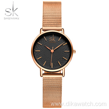 SK New Fashion Brand Women Golden Wrist Watches MILAN Street Snap Luxury Female Jewelry Quartz Clock Ladies Wristwatch